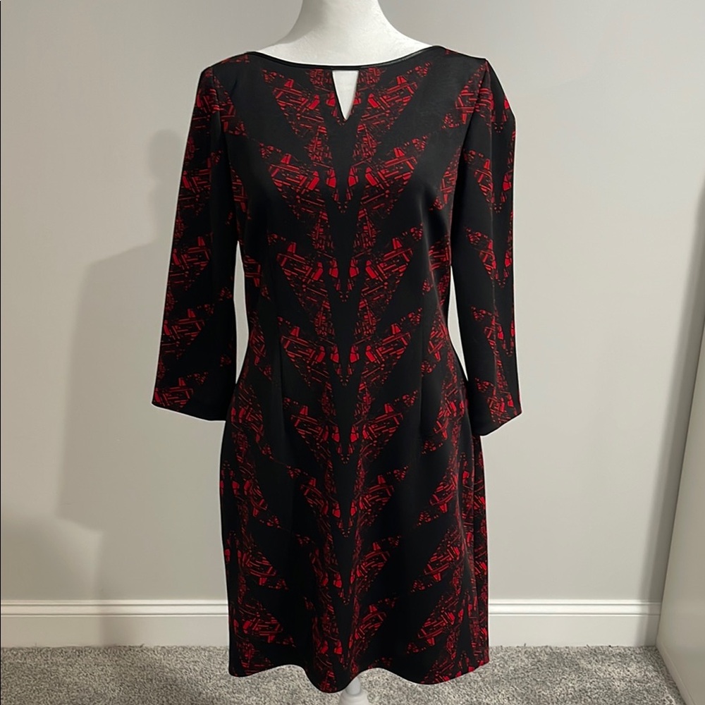 Elegant Black and Red Dress